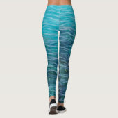 Blauw zee leggings (Achterkant)