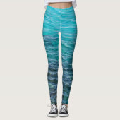Blauw zee leggings (Voorkant)