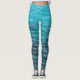 Blauw zee leggings