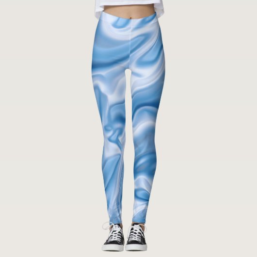 Blauw Zee Leggings (Voorkant)