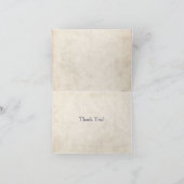  blauw Zee Paard Dank je wel Bedankkaart (Binnen)