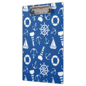 Blauw Zee Patroon Klembord (Links)