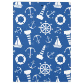 Blauw Zee Patroon Klembord (Achterkant)