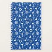 Blauw Zee Patroon Planner (Voorkant)