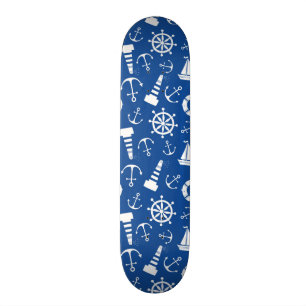 Blauw Zee Patroon Skateboard