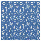 Blauw Zee Patroon Stof (Swatch)