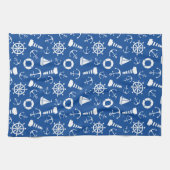 Blauw Zee Patroon Theedoek (Horizontaal)