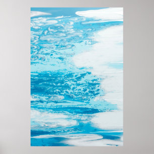 Blauw zee poster