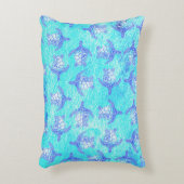 Blauw Zee schildpad Print Accent Kussen (Voorkant(Verticaal))