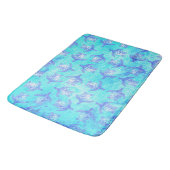 Blauw Zee schildpad Print Badmat (Gekanteld)