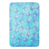 Blauw Zee schildpad Print Badmat (Voorkant Verticaal)