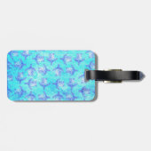Blauw Zee schildpad Print Bagagelabel (Achterkant horizontaal)