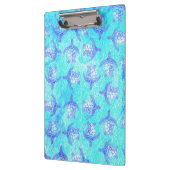 Blauw Zee schildpad Print Klembord (Links)