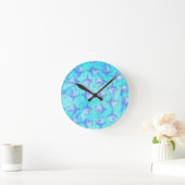 Blauw Zee schildpad Print Ronde Klok (Huis)