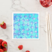 Blauw Zee schildpad Print Servet (Insitu)