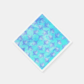 Blauw Zee schildpad Print Servet (Hoek)