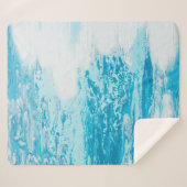 Blauw zee sherpa deken (Voorkant (horizontaal))