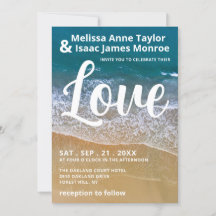 Blauw Zee strand bruiloft