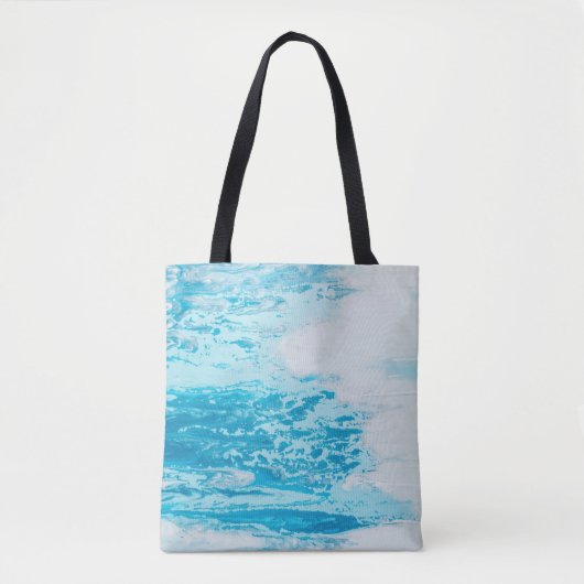 Blauw zee tote bag (Voorkant)