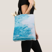 Blauw zee tote bag (Dichtbij)