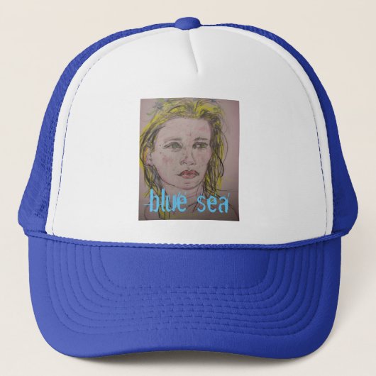 Blauw Zee Trucker Pet (Voorkant)