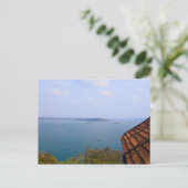 Blauw zee uit Goa, India Briefkaart (Staand voorkant)