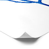 Blauw Zee Ventilatorkunst Afdrukken # 6 Beach them Poster (Hoek)