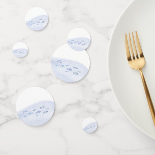 Blauw zee vis jongen 2e verjaardagsfeestje confett confetti (Groep)