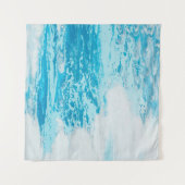 Blauw zee wandkleed (Voorkant (horizontaal))