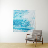 Blauw zee wandkleed (In situ)