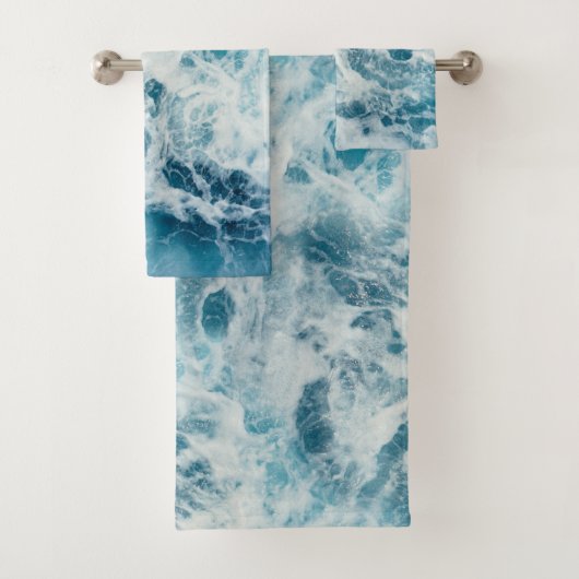 Blauw Zee Water Bad Handdoek (Insitu)