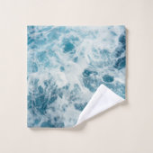 Blauw Zee Water Bad Handdoek (Wasdoekje)