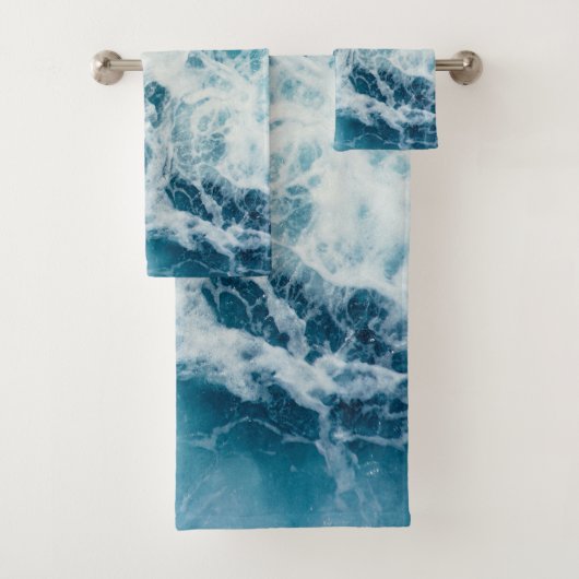 Blauw Zee Water Bad Handdoek (Insitu)