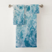 Blauw Zee Water Bad Handdoek (Insitu)