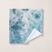 Blauw Zee Water Bad Handdoek (Wasdoekje)