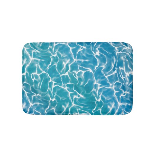 Blauw zee Water Badmat (Voorkant)
