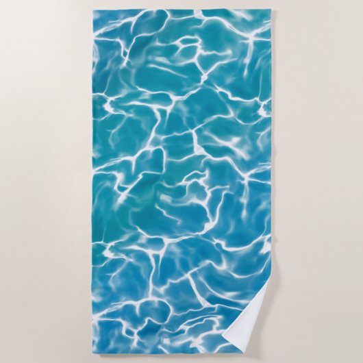 Blauw Zee Water * Beach Towel * Strandlaken (Voorkant)
