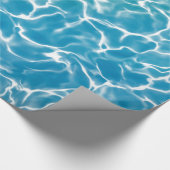 Blauw zee Water Cadeaupapier (Hoek)