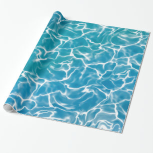 Blauw zee Water Cadeaupapier