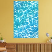 Blauw Zee water* Canvas Afdruk (Insitu (Woonkamer))