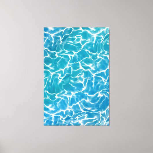 Blauw Zee water* Canvas Afdruk (Voorkant)