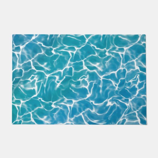Blauw Zee water* Deurmat (Voorkant)