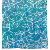 Blauw Zee water* Douchegordijn (Voorkant)