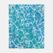 Blauw Zee water* Fleece Deken (Voorkant)