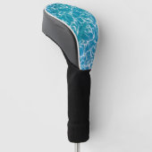 Blauw Zee Water Golfheadcover (Schuin)