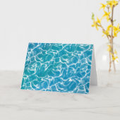 Blauw zee Water Kaart (Gele Bloem)