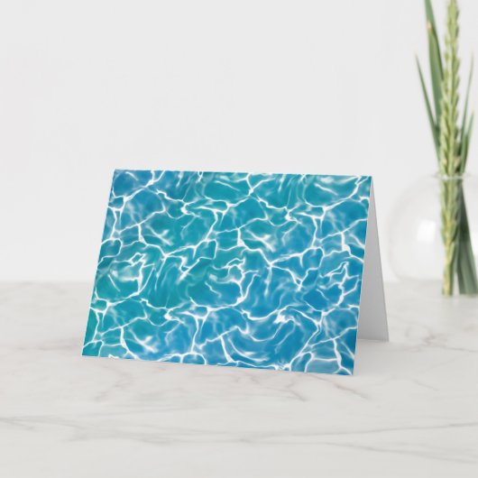 Blauw zee Water Kaart (Voorkant)