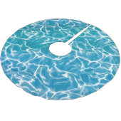 Blauw Zee water* Kerstboom Rok (Gekanteld)