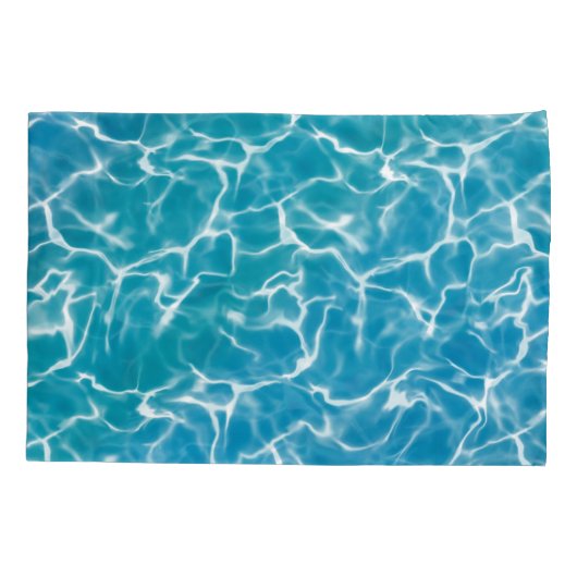 Blauw Zee water* Kussensloop (Achterkant)