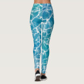 Blauw Zee water* Leggings (Achterkant)